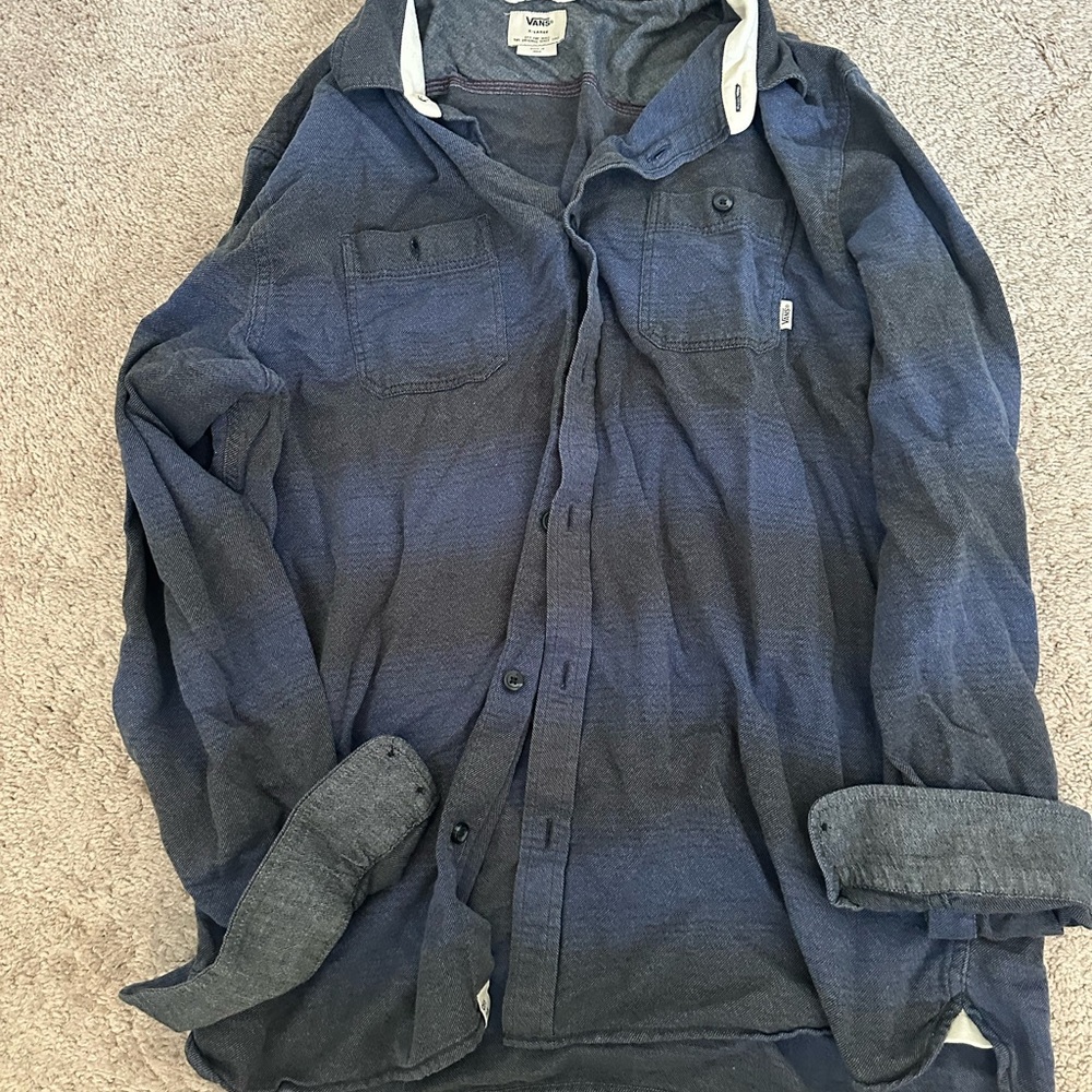 Vans Men's Navy Blue Shirt Jacket